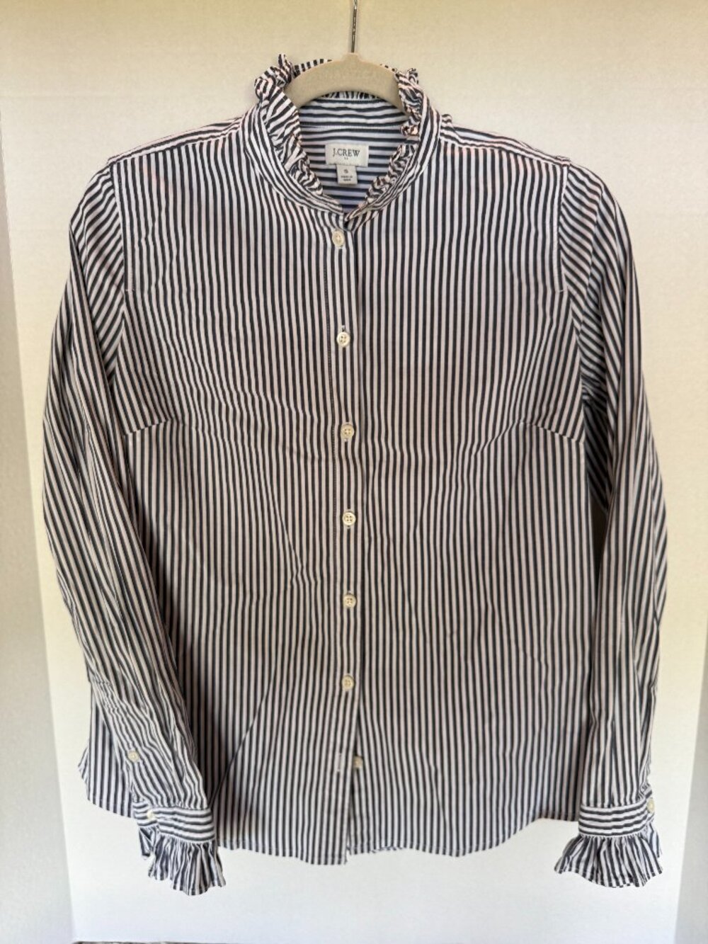 J Crew Factory Stripe Long Sleeve Women's Shirt A-005